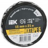 MIXTAPE 5 Изолента Х/Б 15мм 21м IEK UIZ20-15-21-K02 фото