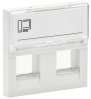 PRIMER Панель лицевая Keystone (2м/2вх) бел. IEK PR-KK40D-PLK2-0-2-K01 фото