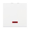 Ecoplast LK45 Выключатель с индикатором 45х45мм (схема 1L) 16 A, 250 B (белый) 850904-1 фото