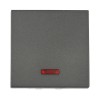 Ecoplast LK45 Выключатель с индикатором 45х45мм (схема 1L) 16 A, 250 B (черный бархат) 850908-1 фото