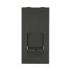 Ecoplast LK45 Накладка для розетки телефонной, компьютерной RJ,45х22,5мм (черный бархат) 853108-1 фото