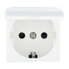 Ecoplast LK45 Розетка с з/к, шторками и крышкой (белый) 851504-1 фото