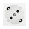 Ecoplast LK45 Розетка с заземляющими контактами, с защитными шторками, 16 А, 250 В, под углом 45 градусов (белый) 851204-1 фото