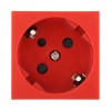 Ecoplast LK45 Розетка с заземляющими контактами, с защитными шторками, 16 А, 250 В, под углом 45 градусов с ключом (красный) 851607-1 фото