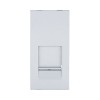 Ecoplast LK45 Накладка для розетки телефонной, компьютерной RJ,45х22,5мм (серебристый металлик) 853103-1 фото