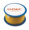 DKC Колечко маркировочное -,  4-10 мм. черное на желтом AZS411BY фото