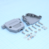 DS1045-25AP1S1-B Кожух для D-SUB разьема 25 контактов с короткими винтами, пластик, серый CONNFLY pe391170 фото