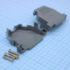 DS1048-25AP1S1-B Кожух для D-SUB разьема 25 контактов на защелках с короткими винтами, пластик, серый CONNFLY pe391171 фото