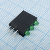 L-7104SA/3GD Светодиодный модуль 3LEDх3мм/зеленый/568нм/10-25мкд/40° Kingbright pe129795 фото