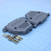 DS1045-37AP1S1-B Кожух для D-SUB разьема 37 контактов с короткими винтами, пластик, серый CONNFLY pe391172 фото