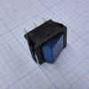 IRS-202-1A7-BL/B Переключатель ON-ON с подсветкой 15A 250VAC плоская кнопка синяя Jietong pe124933 фото