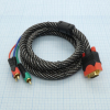 Шнур VGA - 3RCA   (1.8м) SUOER pe330246 фото