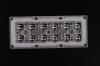 ALST173D12LED5050T3M Групповая прямоугольная линза 2x6 на 12 светодиодов 3030/3535/5050, эфф=93%, диаграмма T3 , 173x71.4мм H:9,38мм, PMMA ASAHI OPTICS pe521482 фото