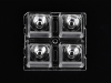 ALHB50D4LED3535T10G Групповая квадратная линза 2x2 на 4 светодиода 3535/3030 эфф=93%, ~10°, 50x50мм H:7.95мм PMMA ASAHI OPTICS pe520717 фото