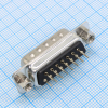 DS1034-15MBNSI26 Разъем D-Sub, вилка 15 контактов прямая на плату, черный изолятор, CS Type 4.0мм CONNFLY pe391182 фото