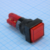 D16LAS1-2ABJR D16LAS1-2ABJR, Переключатель кнопочный с фиксацией 250В/5А LED подсветка 12В красный DECA pe440591 фото