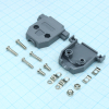 DS1045-15AP1S1-A Кожух для D-SUB разьема 15 контактов с короткими винтами, пластик, серый CONNFLY pe317974 фото