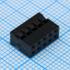 I-DS1071-01-SCB02X5 Корпус розетки на кабель 2x5 контактов, шаг 2мм, 250В 3А. Требуются контакты T-DS1071-01-SC600 CONNFLY pe523030 фото