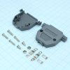 DS1045-25AP1S1-A Кожух для D-SUB разьема 25 контактов с короткими винтами, пластик, серый CONNFLY pe317975 фото
