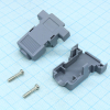 DS1048-09AP1S Кожух для D-SUB разьема 9 контактов на защелках с короткими винтами, пластик, серый CONNFLY pe317976 фото