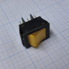 IRS-202-2C7-Y/B Переключатель ON-ON с подсветкой 15A 250VAC вогнутая кнопка желтая Jietong pe124952 фото