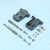 DS1045-09AP1L1-A Кожух для D-SUB разьема 9 контактов с удлиненными винтами, пластик, серый CONNFLY pe317977 фото