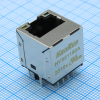 HY951180A Разъем RJ-45 (гнездо) угловой c индикацией на плату HANRUN pe518681 фото