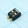 DMHA-02G-G DIP переключатель 2 группы SMD монтаж шаг 2.54мм 0.024А 24В (аналог SWD4-2) Switronic pe325662 фото