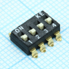 DMHA-04G-G DIP переключатель 4 группы SMD монтаж шаг 2.54мм 0.025А 24В (аналог SWD4-4) Switronic pe325664 фото