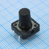 L-KLS7-TS1202-13-180 Кнопка тактильная 12х12х13мм усилие нажатия 180гр 0.05А 12В 100000 циклов монтаж в отверстие KLS pe519203 фото
