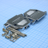 DS1046-25C1L1 Кожух для D-SUB разьема 25 контактов с удлиненными винтами, пластик, хромированный CONNFLY pe523047 фото