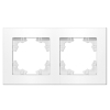 Рамка 2-м Афина универс. бел. A0044 UNIVersal pe657448 фото