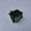 IRS-201-3A3-G/B Переключатель ON-OFF с подсветкой 15A 250VAC 10000 циклов плоская кнопка зелёная Jietong pe124969 фото