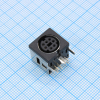 DS1093-03-BN70 Разъем Mini DIN розетка 7 контактов угловая экранированная на плату, без фланца CONNFLY pe391210 фото
