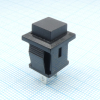 PB-02B-G Кнопка без фиксации на замыкание 0.5А 250В квадратная -черный- Switronic pe406828 фото