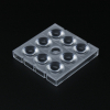AJHB50D8LED30G Групповая квадратная линза на 8 светодиодов 5050/3535/3030 , ~30°, 50x50мм H:6.8мм, PC ASAHI OPTICS pe800812 фото