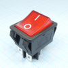 R59-5BRBT2-G Выключатель клавишный с подсветкой 16А 250В ON-OFF 4 Pin -красный- Switronic pe405294 фото