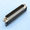 DS1038-62MBNSIA74-0CC Разъем D-Sub высокой плотности, вилка 62 контакта угловая на плату, черный изолятор CONNFLY pe523059 фото