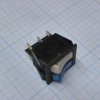 IRS-2101-1C3-BL+W/B Переключатель 2х-клавишный с подсветкой 15A 250VAC вогнутая кнопка синяя + белая Jietong pe154164 фото