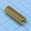 H-L1800-0600-5-03-2N-9 Стойка латунная шестигранная М3 отверстие-отверстие, L= 18мм CONNFLY pe523830 фото
