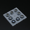 AJHB50D8LED60G Групповая квадратная линза на 8 светодиодов 5050/3535/3030 , эфф=89%, ~60°, 50x50мм H:7.5мм, PC ASAHI OPTICS pe800823 фото