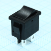 R19-20BBOT-G Выключатель клавишный 6А 250В ON-OFF 4 Pin -черный- Switronic pe406843 фото