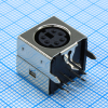 DS1093-01-BN60 Разъем Mini DIN розетка 6 контактов угловая экранированная на плату, без фланца CONNFLY pe523324 фото