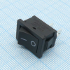 KLS7-013-10111BB Выключатель 220В 2 контакта 18х13мм, B100G, черный, крепление защелка KLS pe417085 фото