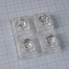 C14541_HB-2X2-RS Групповая квадратная линза 2x2 на 4 светодиода LG Innotek серии  LEMWA33X, эфф=94%,  14°,  50x50mm   H:10mm LEDIL pe300353 фото