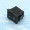R19A-02IBBBTR-G Выключатель клавишный 6А 250В ON-OFF 4 Pin -черный- c красной LED подсветкой Switronic pe406850 фото