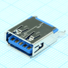 484080003 Разъем USB, тип A, USB 3.0, розетка, 9 выводов, угловая, DIP монтаж Molex pe429379 фото