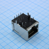 LPJ0011BBNL Разъем RJ-45 (розетка) угловой c индикацией на плату LINK-PP pe569411 фото