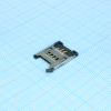 115G-AAAA-R Сокет Mini SIM карты металлический кожух 6 выводов Attend pe408394 фото