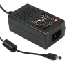 GST18A28-P1J Адаптер настольный, AC-DC, 18Вт, вход 85...264B AC 47...63 Гц,, выход 28B/0.64A, изоляция 3000В AC, 93x54x36мм, -30...+70°С, сетевой разъём IEC320-C14, выходной разъем 11, диам. 5.5х2.1мм pe416334 фото